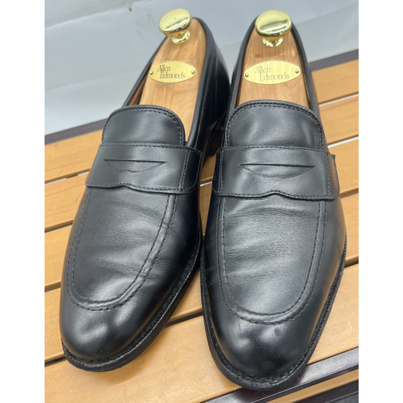 Allen Edmonds Mens 8.5 D Lake Forest Penny Slip On Black main image 12